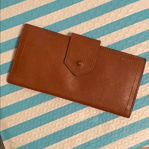 Madewell Slim Cognac Wallet